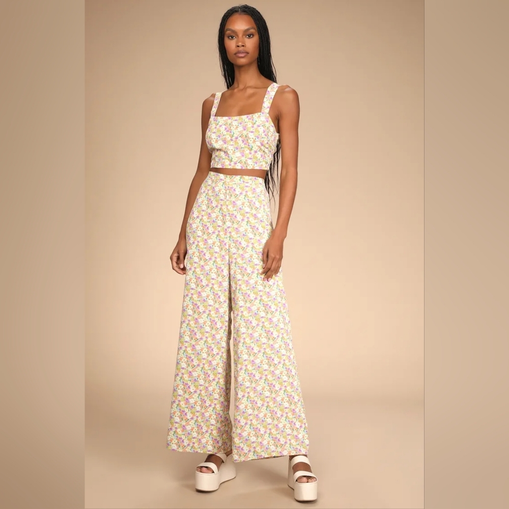 NWT Lulu's two piece won't leg jumpsuit xs